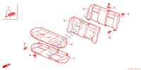 ACHTER ZITTING(TYPE R) voor Honda ACCORD TYPE R 4 deuren 5-versnellings handgeschakelde versnellingsbak 2000