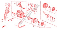 AIRCONDITIONER (COMPRESSOR) (3) voor Honda ACCORD TYPE R 4 deuren 5-versnellings handgeschakelde versnellingsbak 2001