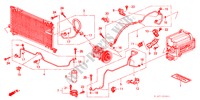 AIRCONDITIONER (SLANGEN/PIJPEN)(RH) voor Honda ACCORD 1.8ILS 4 deuren 5-versnellings handgeschakelde versnellingsbak 2000