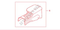 ARMSTEUN GRIJS / GROEN voor Honda ACCORD 1.8IES 4 deuren 5-versnellings handgeschakelde versnellingsbak 2000