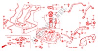 BRANDSTOF TANK voor Honda ACCORD 1.8ILS 4 deuren 4-traps automatische versnellingsbak 2000