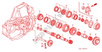 HOOFDAS (1.8L/2.0L/2.2L/2.3L) voor Honda ACCORD 1.8IS 4 deuren 5-versnellings handgeschakelde versnellingsbak 2000