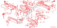 INSTRUMENTEN AFWERKING(RH) voor Honda ACCORD 1.8IS 4 deuren 4-traps automatische versnellingsbak 2000