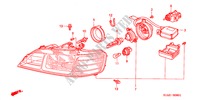 KOPLAMP(HID) voor Honda ACCORD TYPE R 4 deuren 5-versnellings handgeschakelde versnellingsbak 2000