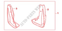 SPATLAP VOOR voor Honda ACCORD 1.8ILS 4 deuren 4-traps automatische versnellingsbak 2000