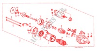 STARTMOTOR(DENSO) voor Honda ACCORD TYPE R 4 deuren 5-versnellings handgeschakelde versnellingsbak 2000