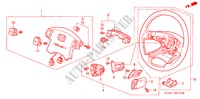 STUURWIEL(SRS) (1) voor Honda ACCORD 1.8IS 4 deuren 5-versnellings handgeschakelde versnellingsbak 2001