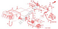 VACUUMTANK/SLANGEN (1.8L/2.0L/2.3L) voor Honda ACCORD 1.8IES 4 deuren 4-traps automatische versnellingsbak 2000