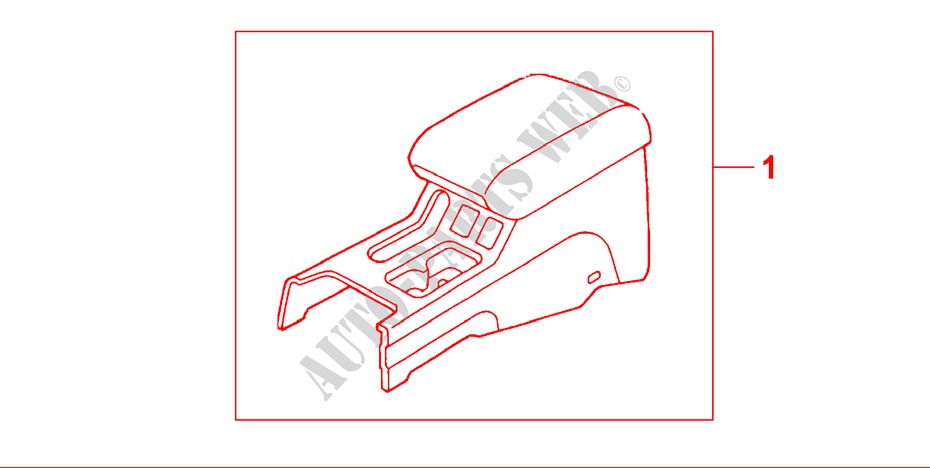 ARMSTEUN GRIJS / GROEN voor Honda ACCORD 1.8ILS 4 deuren 4-traps automatische versnellingsbak 2000