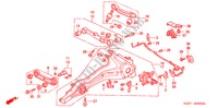 ACHTER STABILISATOR/ ACHTER ONDER ARM voor Honda CIVIC AERODECK 1.5ILS 5 deuren 5-versnellings handgeschakelde versnellingsbak 1998