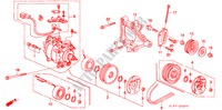 AIRCONDITIONER(KIT) (COMPRESSOR) (SOHC) voor Honda CIVIC AERODECK 1.4IS       L.P.G. 5 deuren 5-versnellings handgeschakelde versnellingsbak 1999