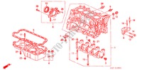 CILINDERBLOK/OLIEPAN (SOHC) voor Honda CIVIC AERODECK 1.4IS 5 deuren 4-traps automatische versnellingsbak 1999