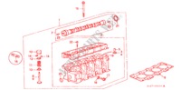 CILINDERKOP(DIESEL) voor Honda CIVIC AERODECK 2.0ITD 5 deuren 5-versnellings handgeschakelde versnellingsbak 2000