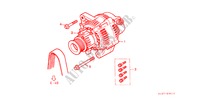 GENERATOR(DIESEL) voor Honda CIVIC AERODECK 2.0ITD 5 deuren 5-versnellings handgeschakelde versnellingsbak 2000