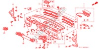 INSTRUMENTEN PANEEL(LH) voor Honda CIVIC AERODECK 2.0ITD 5 deuren 5-versnellings handgeschakelde versnellingsbak 1998