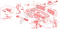 INSTRUMENTEN PANEEL(RH) voor Honda CIVIC AERODECK 1.4I 5 deuren 5-versnellings handgeschakelde versnellingsbak 1999