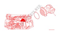 LUCHTSTROOMSENSOR(DIESEL) voor Honda CIVIC AERODECK 2.0ITD 5 deuren 5-versnellings handgeschakelde versnellingsbak 2000