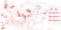 MOTOR BEDRADINGSBUNDEL (SOHC) (RH) voor Honda CIVIC AERODECK ES 5 deuren 4-traps automatische versnellingsbak 1999