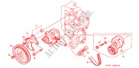P.S. POMP(DIESEL) (AIRCONDITIONER) voor Honda CIVIC AERODECK 2.0ITD 5 deuren 5-versnellings handgeschakelde versnellingsbak 1998