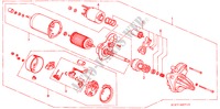 STARTMOTOR(VALEO) voor Honda CIVIC AERODECK 1.4IS       L.P.G. 5 deuren 5-versnellings handgeschakelde versnellingsbak 1999