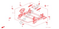 V. ZITTING COMPONENTEN (R.) (HOOGTE BIJSTELLER) voor Honda CIVIC AERODECK 1.4I 5 deuren 4-traps automatische versnellingsbak 1999