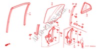 ACHTER PORTIER RAMEN voor Honda ACCORD 2.0ILS 4 deuren 5-versnellings handgeschakelde versnellingsbak 2002