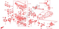 BEDIENINGSEENNEID (MOTORRUIMTE) (LH) voor Honda ACCORD 2.0IES 4 deuren 4-traps automatische versnellingsbak 2002