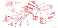 EMBLEMEN voor Honda ACCORD 1.8ILS 4 deuren 5-versnellings handgeschakelde versnellingsbak 2002