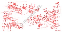 INSTRUMENTEN AFWERKING(LH) voor Honda ACCORD 2.0IES 4 deuren 4-traps automatische versnellingsbak 2002