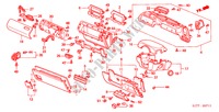 INSTRUMENTEN AFWERKING(RH) voor Honda ACCORD 1.8ISE 4 deuren 4-traps automatische versnellingsbak 2002