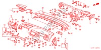 INSTRUMENTEN PANEEL(RH) voor Honda ACCORD TYPE V 4 deuren 4-traps automatische versnellingsbak 2002