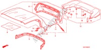 CABRIOLET DOEK( '01) voor Honda S2000 S2000 2 deuren 6-versnellings handgeschakelde versnellingsbak 2000