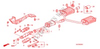 UITLAATPIJP/GELUIDDEMPER voor Honda S2000 S2000 2 deuren 6-versnellings handgeschakelde versnellingsbak 2001