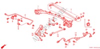 ACHTER STABILISATOR/ ACHTER ONDER ARM voor Honda HR-V 4WD 3 deuren 5-versnellings handgeschakelde versnellingsbak 2001