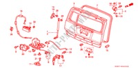ACHTERKLEP voor Honda HR-V 4WD 3 deuren 5-versnellings handgeschakelde versnellingsbak 2000