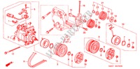 AIRCONDITIONER (COMPRESSOR) voor Honda HR-V 4WD 3 deuren 5-versnellings handgeschakelde versnellingsbak 2000