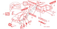 EMBLEMEN voor Honda HR-V HYPER 5 deuren 5-versnellings handgeschakelde versnellingsbak 2002