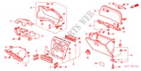 INSTRUMENTEN AFWERKING(LH) voor Honda HR-V 4WD 3 deuren 5-versnellings handgeschakelde versnellingsbak 1999