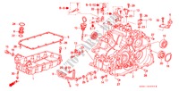 TRANSMISSIE BEHUIZING/ OLIEPAN voor Honda HR-V 4WD       PORTUGAL 3 deuren CVT versnellingsbak 2001