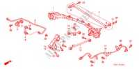 ACHTER STABILISATOR/ ACHTER ONDER ARM voor Honda HR-V HR-V 5 deuren 5-versnellings handgeschakelde versnellingsbak 2004