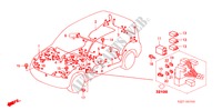 BEDRADINGSBUNDEL(LH) voor Honda HR-V 4WD 5 deuren 5-versnellings handgeschakelde versnellingsbak 2003