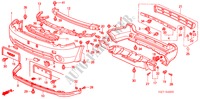 BUMPERS voor Honda HR-V HR-V 5 deuren 5-versnellings handgeschakelde versnellingsbak 2004