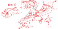 CONSOLE voor Honda HR-V 4WD 5 deuren 5-versnellings handgeschakelde versnellingsbak 2003