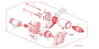 STARTMOTOR(MITSUBA) voor Honda HR-V HR-V 3 deuren 5-versnellings handgeschakelde versnellingsbak 2003