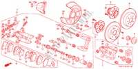 ACHTER REM(SCHIJF) voor Honda PRELUDE SI 2 deuren 4-traps automatische versnellingsbak 2000