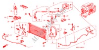 AIRCONDITIONER (SLANGEN/PIJPEN) (RH) voor Honda PRELUDE 2.0I 2 deuren 4-traps automatische versnellingsbak 2000