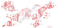 MOTOR BEVESTIGINGEN(AT) voor Honda PRELUDE 2.2VTI 2 deuren 4-traps automatische versnellingsbak 1998