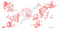 MOTOR BEVESTIGINGEN(MT) voor Honda PRELUDE 2.0I 2 deuren 5-versnellings handgeschakelde versnellingsbak 2000