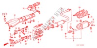UITLAATPIJP(DOHC)(ATTS) voor Honda PRELUDE TYPE-S 2 deuren 5-versnellings handgeschakelde versnellingsbak 2000