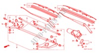 VOOR RUITESPROEIER (LH) voor Honda PRELUDE 2.2VTI 2 deuren 5-versnellings handgeschakelde versnellingsbak 1997